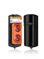 Infrared Photoelectric Sensor Perimeter Fence Security Burglar Alarm System 4 Channels Frequency Selectable DC12V 24V