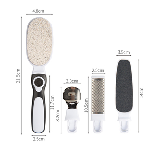 A prezzi accessibili Set di Pedicure professionale 4 In 1 Kit per la cura del <span class=keywords><strong>piede</strong></span> Multi-funzionale strumento di rimozione dei calli con 4 testine sostituibili - Product Image 2