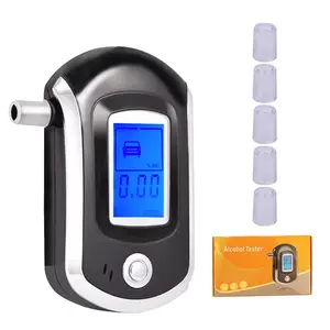 High Quality AT6000 Semiconductor Sensor Mini Portable Alcohol Tester breath analyzer