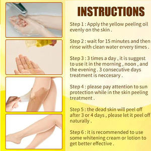 无标签私人标签护肤额外强度黄色有机脱肤油美白身体 - Product Image 6