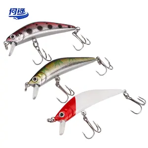 Minnow señuelo 2.3in cebo bajo Squarebill Swimbait plástico suave hundimiento cuchara de Metal Spinner cebo agua dulce Jig Señuelos de Pesca