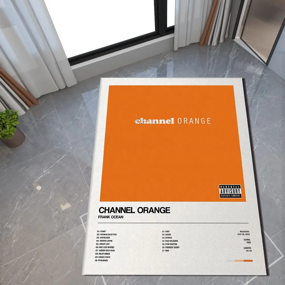 Экологичный чистый Ocean Channel оранжевый Обложка альбома ковер