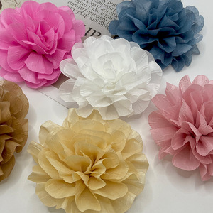 Artificial <b>Flowers</b> Fabric Camellia Handmade Wedding Decor 3D Floral Accessories Fresh <b>Sweet</b> Style Classic - Product Image 3