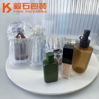 Sac gonflable à colonnes d'air en forme de Q pour l'emballage de flacons de sérum cosmétique et la protection des articles fragiles lors de l'expédition