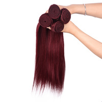WEIQI Fashion Extensions de cheveux humains lisses et soyeux de 8 à 40 pouces, cheveux vierges brésiliens non traités, mèches colorées