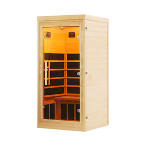 Sauna de lujo familiar para 2 personas Sauna infrarroja portátil de calor suave Sauna seca de madera - Product Image 5