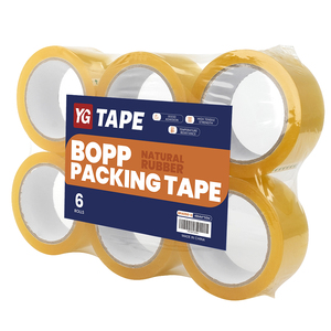 Giá thấp <span class=keywords><strong>Bopp</strong></span> bao bì niêm phong băng tự dính <span class=keywords><strong>Bopp</strong></span> đóng gói Băng Carton Đóng Gói Băng màu vàng 45um - Product Image 6