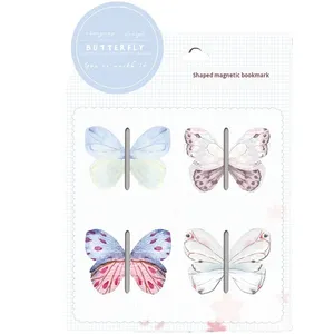 Hochwertiges, individuelles OEM/ODM Magnet-Lesezeichen: Eleganter Schmetterling – Süßes Geschenk für Studenten und Büro – Magnetischer Seitenclip - Product Image 5