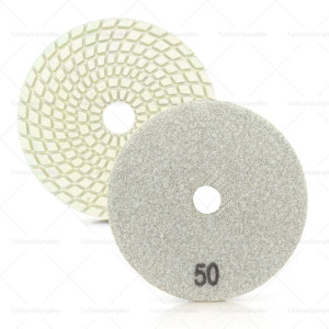 4 pouces Grain 500 10 Pièces Diamant Polissage Ponçage Plaquettes Disques <span class=keywords><strong>pour</strong></span> le Béton De Granit <span class=keywords><strong>Pierre</strong></span> Marbre - Product Image 4