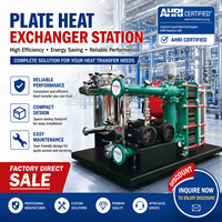 Solution personnalisable pour l'eau chaude sanitaire, échangeur en acier au carbone 300m3h 6300KW, unité de station d'échange de chaleur à haut niveau de sécurité