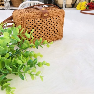 Bolso de mimbre a la moda, fabricante de bolsas de mimbre tejidas, bonitas - Product Image 6