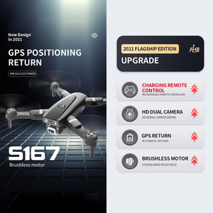 S167 Pro HD double caméra Drones accessoires FPV longue Distance GPS pliable sans balais RC Quadcopter 4K drone professionnel PK <span class=keywords><strong>SG108</strong></span> - Product Image 2