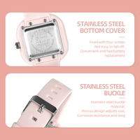 Montre connectée carrée Mingrui personnalisée pour enfants, étanche, numérique, avec dessins animés sportifs