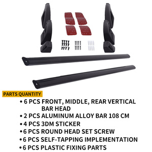 Decorativo colorido techo rieles equipaje compañía caross bar para <span class=keywords><strong>Audi</strong></span> <span class=keywords><strong>A3</strong></span> 8V 5 puertas Hatchback Sportback 2012-2019 - Product Image 3