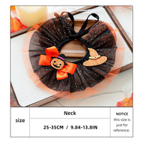 En gros, Bavoir pour animaux de compagnie d'Halloween confortable et réglable en polyester, Foulard triangulaire amusant, Décoration festive pour chiots et chatons