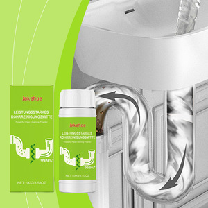 JAKEHOE Polvere Detergente per Scarichi e Fognature - Dissolvente per Grasso, Previene gli Ostruzioni, Confezione in Bottiglia e Scatola - Product Image 2