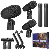 Kit de microphones pour batterie et jazz, ensemble de micros pour instruments, pour performance scénique professionnelle, vente en gros