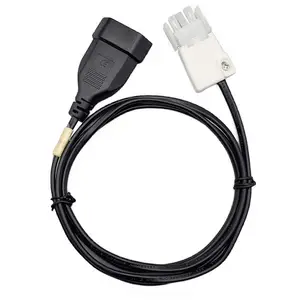 Özel AMP 640 714-1 3Pin ab 2-Prong soket tel kelepçe konut bağlayıcı kablo montaj kablo demeti