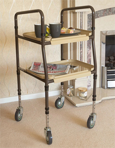 Déambulateur à roulettes pour personnes âgées, capacité 100 kg, avec étagère, chariot de mobilité à roulettes - Product Image 6