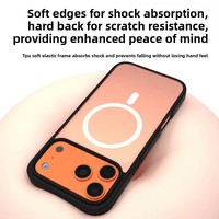 Coque de téléphone magnétique 2-en-1 épaissie à couverture intégrale en TPU, antichoc et anti-chute, compatible avec iPhone 17E