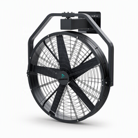 Ventilateurs muraux industriels 0,9 m 1,2 m 1,5 m et 2 m Grands ventilateurs muraux HVLS pour la ventilation des entrepôts