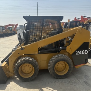 Cat 246D 95% New Original Caterpillar Cat 246D Secondhand Mini Skid Steer Loader Cheap Price Used 4x4 <b>Wheel</b> Drive <b>Small</b> Loader - Product Image 5