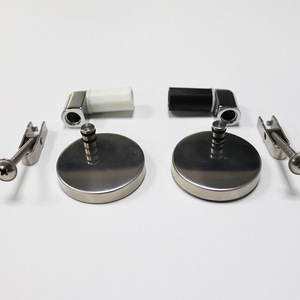 Charnière de meuble King Wei en alliage de zinc 2,5 mm chromée à fermeture douce pour fixation de siège de toilette - Product Image 3
