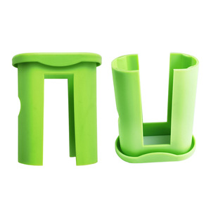 Manchons en plastique pour bureaux et chaises, 30x60mm à 20x40mm, pièces de mobilier scolaire réglables, durables, vertes - Product Image 1