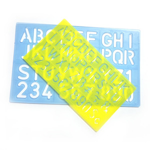 4 Uds Plantilla de plantilla de plástico ecológica juego de reglas de geometría matemática para estudiantes de escuela <span class=keywords><strong>primaria</strong></span> - Product Image 4