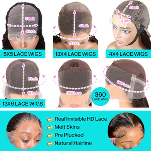 Bán Buôn Tóc Giả Nhà Cung Cấp Nguyên Campuchia Tóc Tự Nhiên Pre Ngắt 13X4 Sóng Nước Tóc Con Người Ren Phía Trước Tóc Giả HD Ren Phía Trước Tóc Giả - Product Image 5