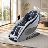 Fauteuil de massage corporel de luxe à commande vocale entièrement automatique, intelligent, électrique, avec télécommande, musical, à brancher, directement de l'usine