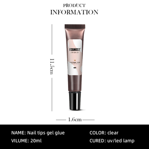FZANEST-gel adhesivo para uñas, Supertubo para salón, pegamento para uñas, 20g - Product Image 6