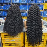 Perruques sans colle en cheveux humains vierges vietnamiens bruts, densité 250%, 2x6, 4x4, 5x5, bouclées Pixie, pour femmes noires - Vente en gros