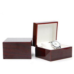 Luxury wooden watch packaging box case organizer with sliding drawer smart 20 24 grid paper watch strap box with clear window