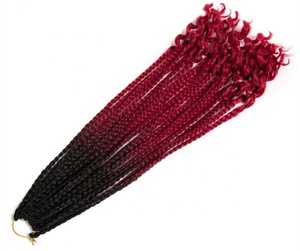 Cho Ombre 100G Xoăn Tổng Hợp Afro Kinky Bím Tóc Chất Lượng Cao Biểu Hiện Đối Với Phụ Nữ Giá Rẻ Giá Đen Hot Bện Tóc - Product Image 2