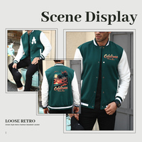Nouvelle conception Veste bomber pour homme en camouflage enduit Printemps Longueur régulière Veste de baseball américaine Coupe-vent et imperméable Excellent prix