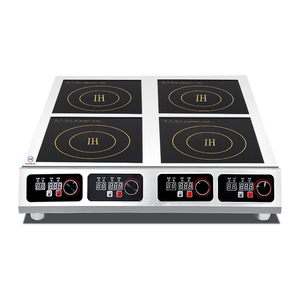 Fornello a Induzione Elettrico Professionale Personalizzato 3500W <span class=keywords><strong>4</strong></span> Fuochi in Acciaio Inox con Timer 24H Design Impermeabile per Hotel - Product Image 1