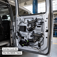 Kit d'accessoires intérieurs pour Mercedes-Benz Vito : Porte coulissante électrique améliorée, porte centrale électrique pliable, design modifié