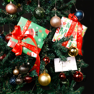 2024 personalizado desechable reciclable 80g papel de regalo 43x300cm decoración de regalo de Navidad - Product Image 5