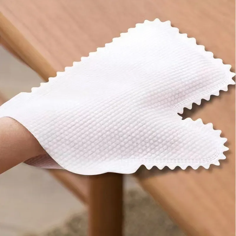 FF727 10pcs Washable Reusable Absorbent Wipes Cleaning Home Disinfection Dust Removal Gloves Wet Dry Microfiber Dusting Gloves