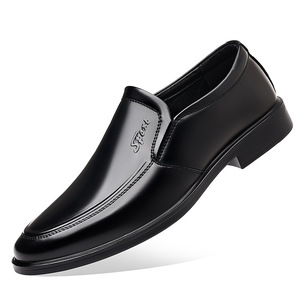 Mocasines de cuero genuino para hombre, zapatos formales de negocios con punta redonda, estilo otoñal, suela suave y cómoda - Product Image 5