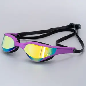 แว่นตาว่ายน้ำสำหรับผู้ใหญ่,แว่นตาว่ายน้ำแบบไตรกีฬาทำจากกระจกเปิดน้ำสำหรับกิจกรรมกลางแจ้ง