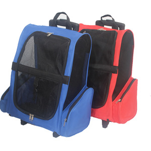 Ngoài Trời Bền Pet Xe Đẩy Trường Hợp 2 Trong <span class=keywords><strong>1</strong></span> Xách Tay Pet Tàu Sân Bay Ba Lô Thoáng Khí Mèo Tàu Sân Bay - Product Image 5