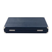 Jeu de backgammon de luxe fait main BGM, logo personnalisé, plateau de backgammon professionnel en cuir