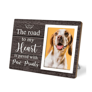 Mộc Mạc những người yêu chó Quà Tặng bằng gỗ Pet khung ảnh Dog memorial picture frame cho Loss Dog - Product Image 1