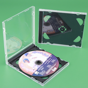 SUNSHING 10.4mm Single Clear CD Jewel Case with Assembled Black Tray DVD Disc <b>Storage</b> Case PS1 Game Protection Replacement - Product Image 6