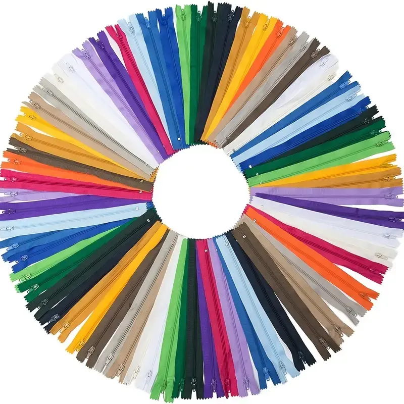 Длинная цепная лента с логотипом Lanke, цветная нейлоновая молния для одежды