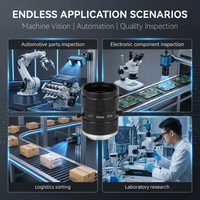 Objectif de caméra industrielle 1,1'' 25MP 35mm à monture C, mise au point manuelle de l'iris, objectif haute résolution pour systèmes d'automatisation et de vision industrielle