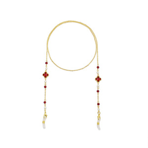 <span class=keywords><strong>Accessoires</strong></span> pour lunettes 2-en-1 Chaîne de lunettes en forme de trèfle à quatre feuilles en cristal <span class=keywords><strong>Accessoires</strong></span> pour lunettes de soleil pour lunettes - Product Image 5