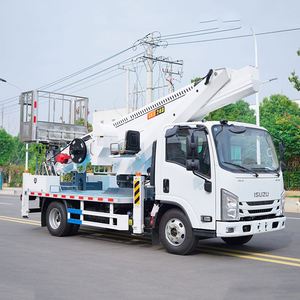 Camión de Trabajo Aéreo Isuzu con Brazo Telescópico de 4 Secciones y 24 m, Euro 6, para Mantenimiento de Alumbrado Público Municipal - Product Image 3